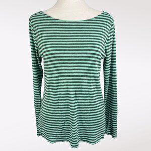 GAP Long Sleeve Boat Neck Top Striped Small